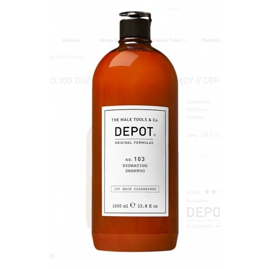 DEPOT 103 HYDRATING SZAMPON 1 L -zdjęcie numer 1