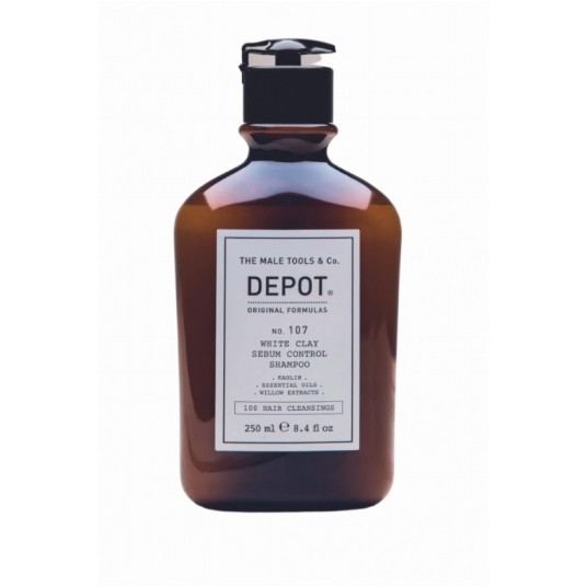 DEPOT 107 WHITE CLAY SEBUM CONT SZAMPOON 250 ML -zdjęcie numer 1