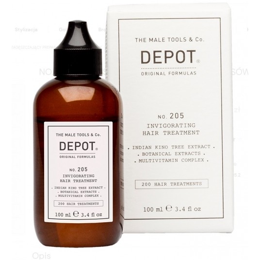 DEPOT 205 INVIGORATING HAIR TREATMENT 100 ML -zdjęcie numer 1
