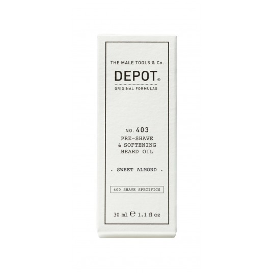 DEPOT 403 PRE-SHAVE&SOFTENING BEARD OIL 30 ML -zdjęcie numer 1