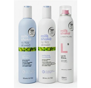 MS No Frizz szampon + odży. 300 ml k + lifestyling